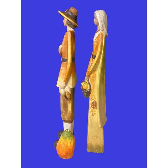 Delton Products, Inc Thanksgiving Pilgrim  Couple Figurines - Picture 8 of 11